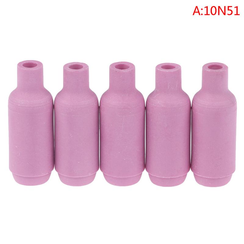 5Pcs 10N49/50 Plasma Cutting Ceramic Cups Alumina Nozzle Cups Tig Welding Large