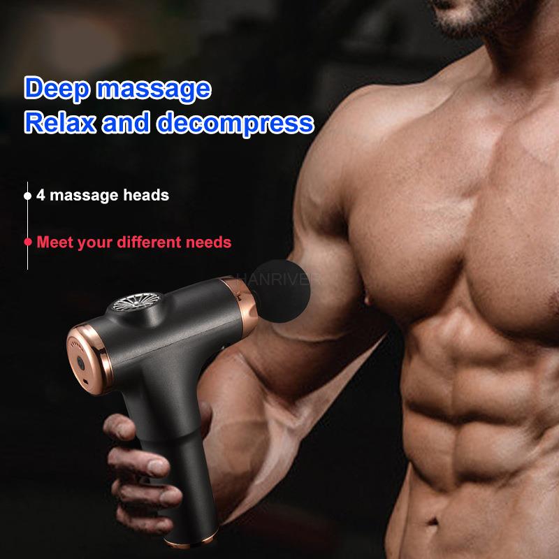Portable High frequency Massage Gun Electric Massager Muscle Relax Body Relaxation with Portable Bag Therapy Gun for fitness