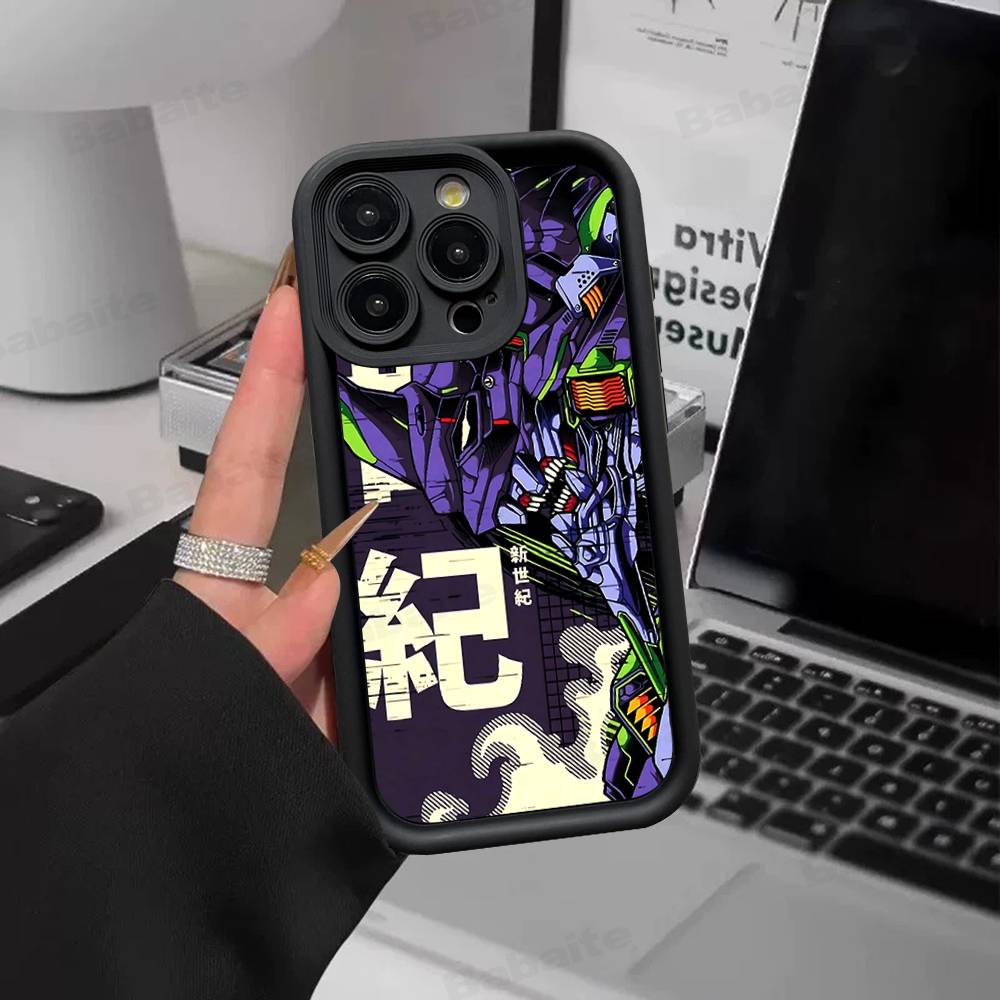 Anime Classic E-evangelion Phone Case For IPhone 17 16 15 14 13 12 11 Pro Max Mini Plus Soft TPU Back Cover