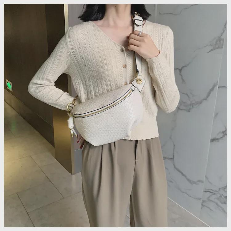 Damen 2023 Trendige Ketten-Umhängetasche - Stilvolle Sommer-Hüft- & Brusttasche