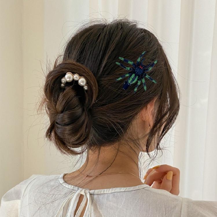 Eye Catching Spiders Hair Clip Multifunctional Stylish Barrettes Elegant Women for Trendy and Creative Styles