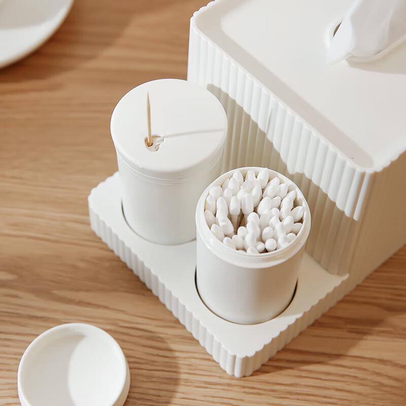 Multi-functional Desktop Tissue Box with Storage