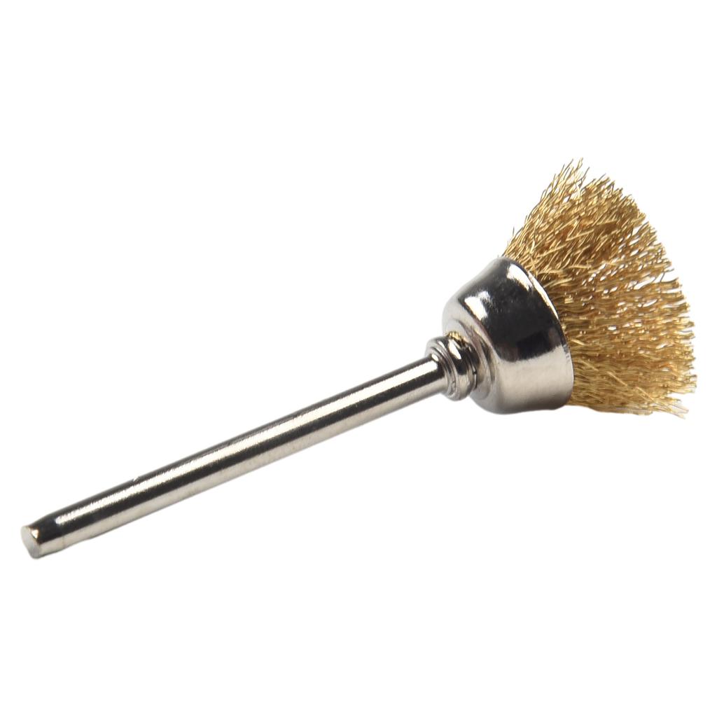 3pcs Copper Wire Wheel Cup Brushes Bits Set Rust Paint Remover For Brushes Drill Rotary Tools Metal Rust Removal Polishing Brush