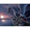 5d Diy Diamond Embroidery Fairy And Dragon Diamond Painting Elf Animal Cartoon Full Round Rhinestones Home Decoration