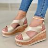 2022 Summer Women's Open-Toe Wedge Platform Sandals - Thick Sole Casual Roman Style Shoes