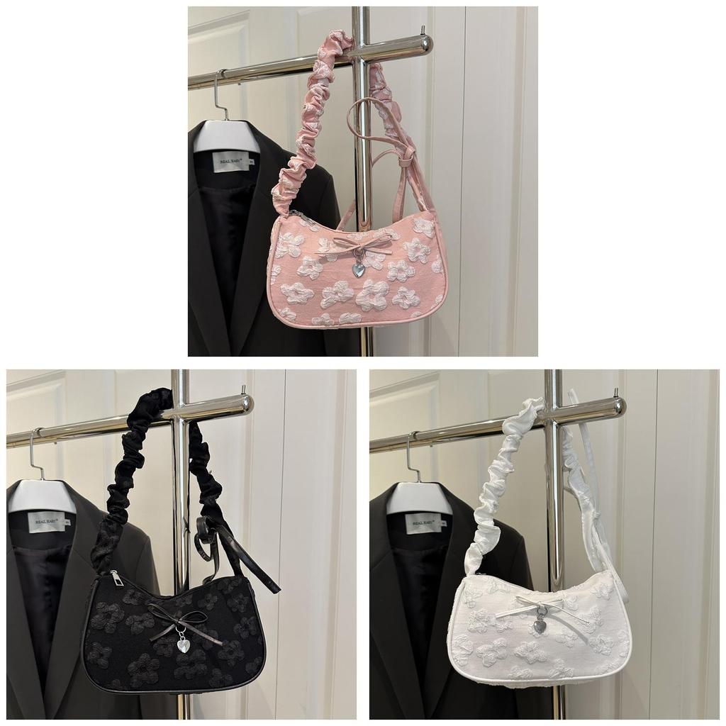 Französische kleine Umhängetasche für Damen Sommer Mode Pu-Material Mit Reißverschluss Für den täglichen Gebrauch
