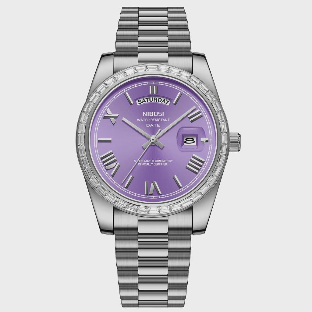 NIBOSI Fashion Men Watches Top Brand Luxury Wristwatch Day Date Miyota Quartz Watch Men Waterproof Clock