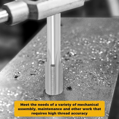 2 ks Sada závitníků a matric Rychlořezná ocel Strojní závitník a Kruhová závitová matrice pro Zpracování Montáž Strojů Údržba