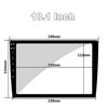 10.1" Car Radio Stereo Navigation Screen Protector Tempered Glass Film Sticker