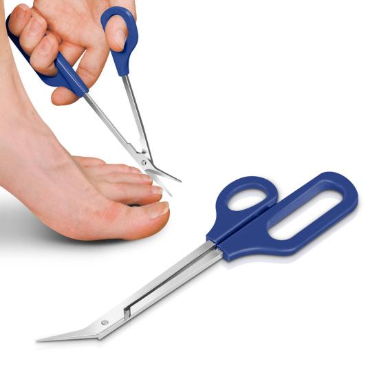 Toenail Scissor High Precision Cleaning Dirt Rust-Proof Easy Grip Long Handled Toenail Clippers