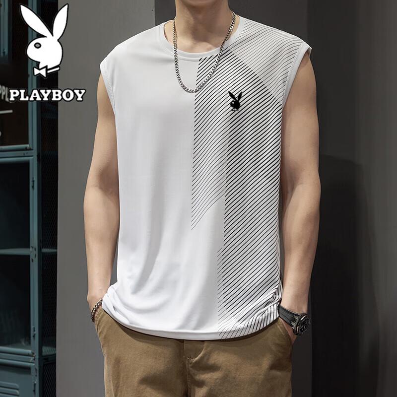 Playboy Men s Quick-Dry Sleeveless T-Shirt Vest M