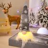 Mysterious Holiday Season Santa Figure Two Leg Styles Warm White Lights Gnomes Shape Figurine Christmas Decoration