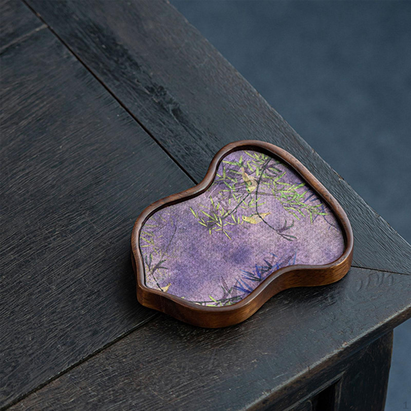 

Чайный поднос Gongfu Стол китайский Кунг-фу Декоративные украшения Органайзер Поднос для сервировки Little Fulu