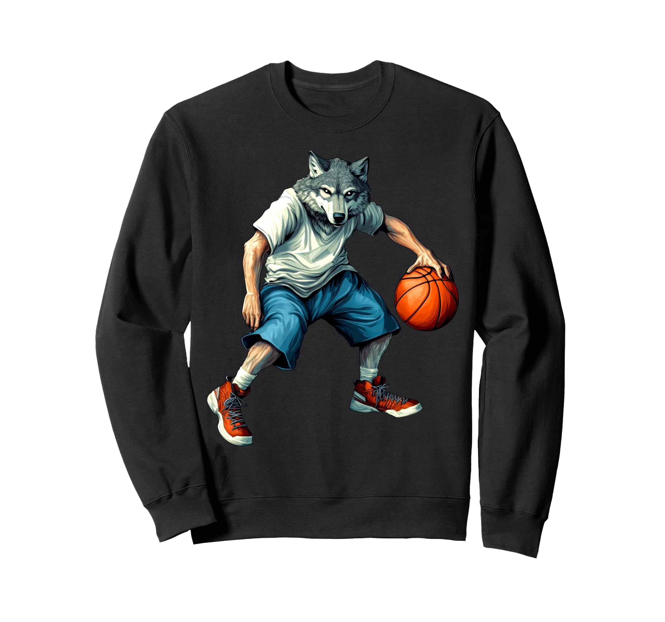 

Wolf Basketball Basketball Wolf Sweatshirt / чёрный