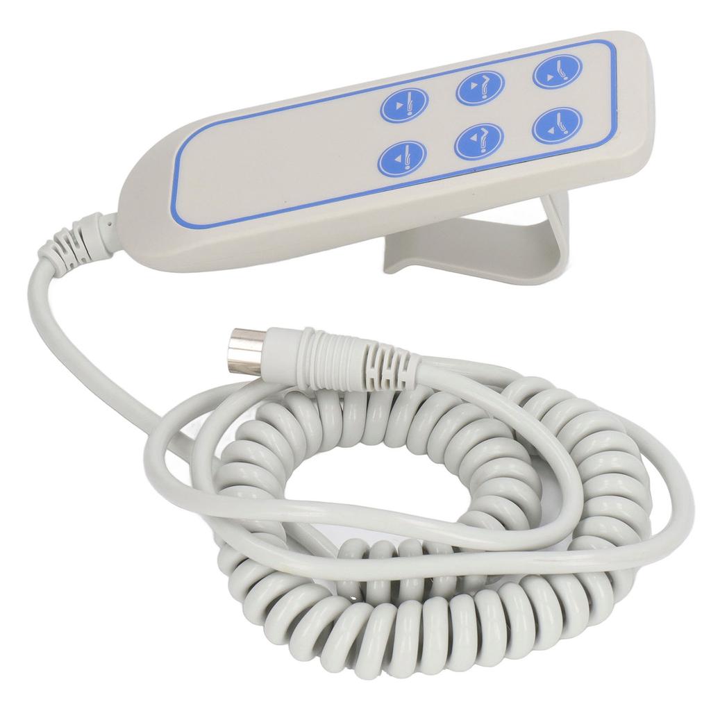 Controlador de Cama Elevatória Elétrico PVC IP66 Resistente ao Desgaste Controle Manual de Cadeira Elevatória para Hospital (8 Pin)