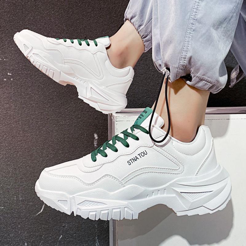 Autumn Breathable Men's Shoes 2025 New Little White Shoes Winter Trend Versatile Men's Leisure Sports Dad Trendy Shoes