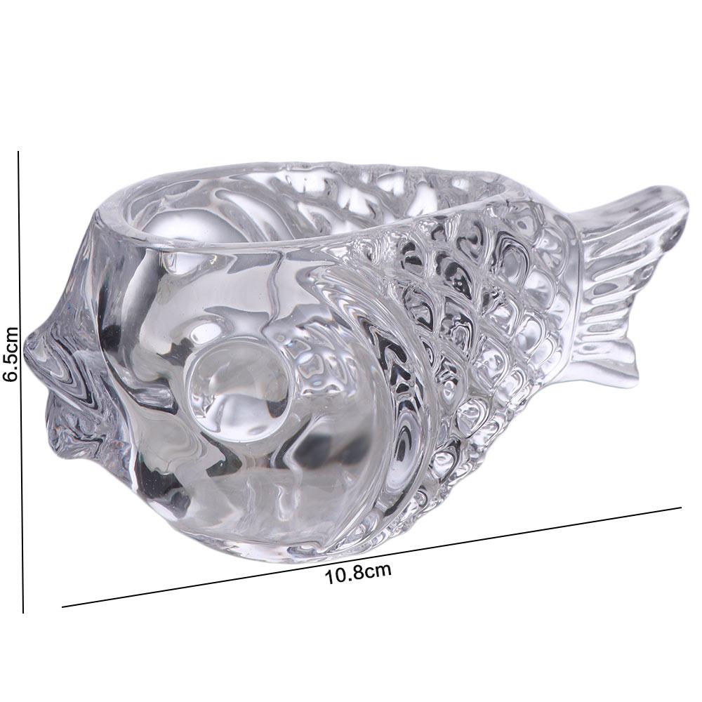 3D Fish-shaped Glass Thick Wine Glass Creative Smoothies Bowl  Cold Drink