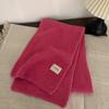 Solid color knitted scarf women's autumn and winter Korean version of student wool versatile warm thickened scarf couple trendy male couple