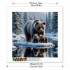 New Arrival 5D DIY Full Circle Diamond Painting "Bear and Cub" Embroidery Cross Stitch Home Decor Gift