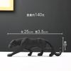 Resin Leopard Figurine Decorative Sculpture Nordic Geometric Animal Home Living Room Ornament