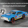 1:64 Vintage Car Alloy Diecast Racing Cars Series Miniature Model Toys Rubber Tires Sliding Forward Vehices Boy Gifts Collection