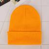 Unisex Fluorescent Acrylic Beanie – European and American Candy Color Knit Hat for Autumn and Winter