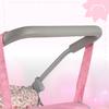 Pink Flowers Foldable Doll Pram Gondola Stroller With Bag