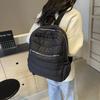 Ultra-light Casual Puffer Backpack Large Capacity Padded Solid Color Padded Portable Soft Travel Bag