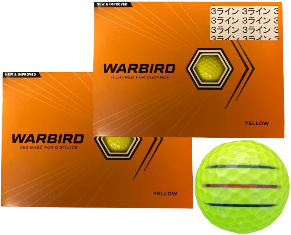 

[HapirakiGolf Line] Callaway WARBIRD 23-летняя модель (Желтый 2 Дюжины3 Линии)