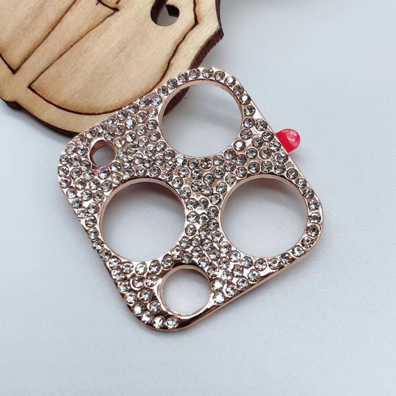 Diamond Lens Film for iPhone 11, 13, 15 Pro Max, and 16: Titanium Alloy Crystal Lens Sticker