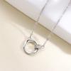 Interlocking Necklace Girls High Sense Light Luxury Versatile Fashion Geometric Women's Jewelry