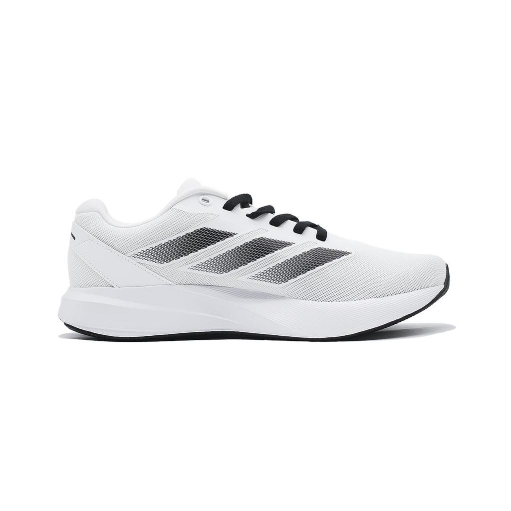 Adidas Duramo RC Mesh Cushioning Slip Resistant Abrasion Resistant Breathable Low top Running Shoes Unisex Black White ID2702(Team140-)