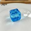 Clear Cube Toy Squeeze with Glitter Snowflake Anxiety Relief Stress Portable Reducer Sensory Soft Stretchy Ice Pinch Party
