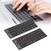 2Pcs Russian Keyboard Stickers Unique Coating Waterproof Dustproof Russian NaAlphabet Keyboard Stickers for PC Laptop