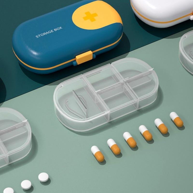 Medicine Sealing Box Pill Cutter Box Made Of PP BPA Free Safe Easy To Clean