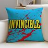 Bold IInvincibleS Cushion Cover Breathable and Skinfriendly Linen Pillowcase Square Removable and Washable Cushion