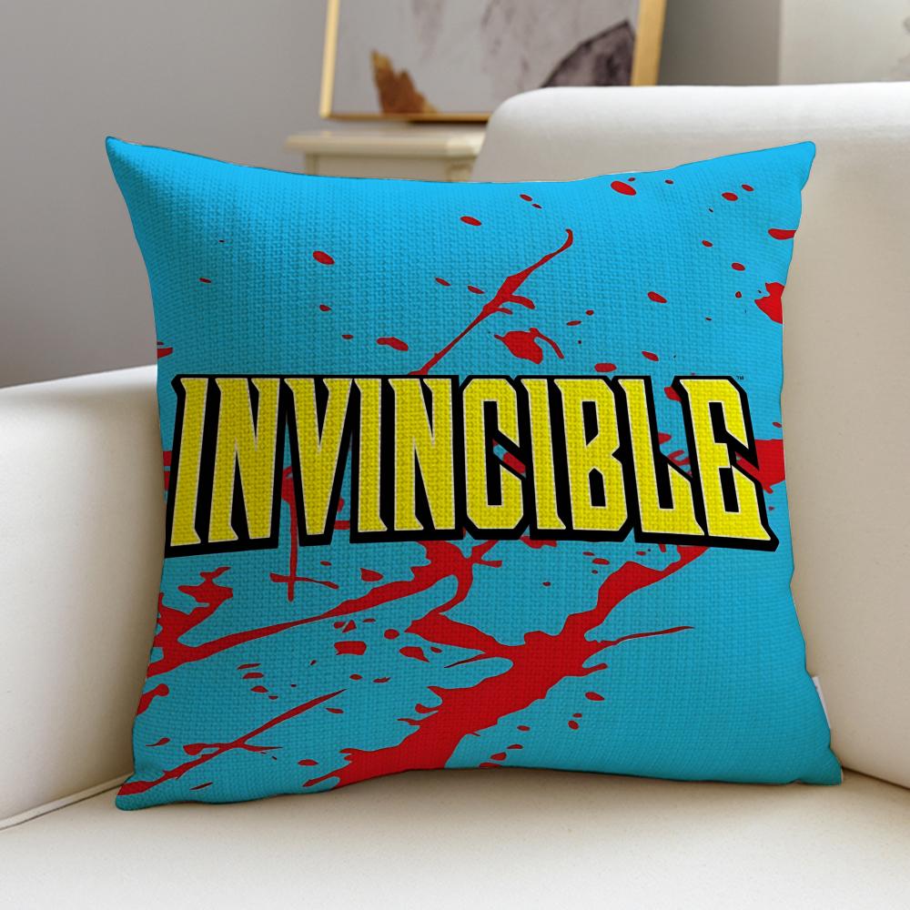 Bold IInvincibleS Cushion Cover Breathable and Skinfriendly Linen Pillowcase Square Removable and Washable Cushion