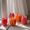 1PC Romantic Home Decor Candle Luxury Floral Fragrance Candle Fragrant Tulip Soy Candle Decorative Scented Candle 25cm