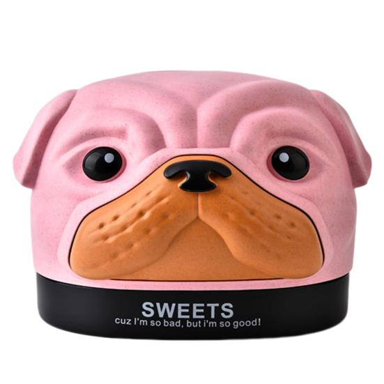 Praktiškas nuimamas daugiafunkcis mielas animacinis šunų servetėlių dėžutė tualetinio popieriaus laikiklis kanceliarinių reikmenų servetėlėms