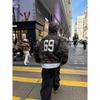Men's Retro Camouflage Embroidered Hoodie Jacket - Loose Fit, Autumn/Winter Style
