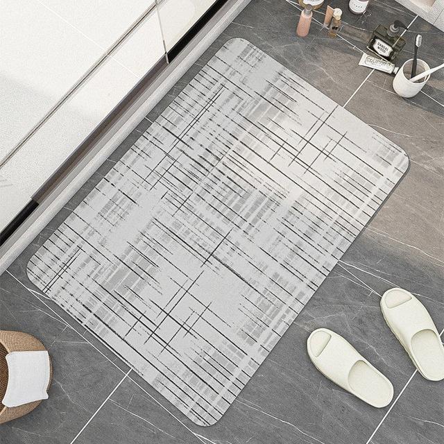 Super absorpční koupelnová předložka Protiskluzové geometrické předložky do vany Diatom Rychleschnoucí koberec do sprchy Severská kuchyně Rohožka Tapis De Bain