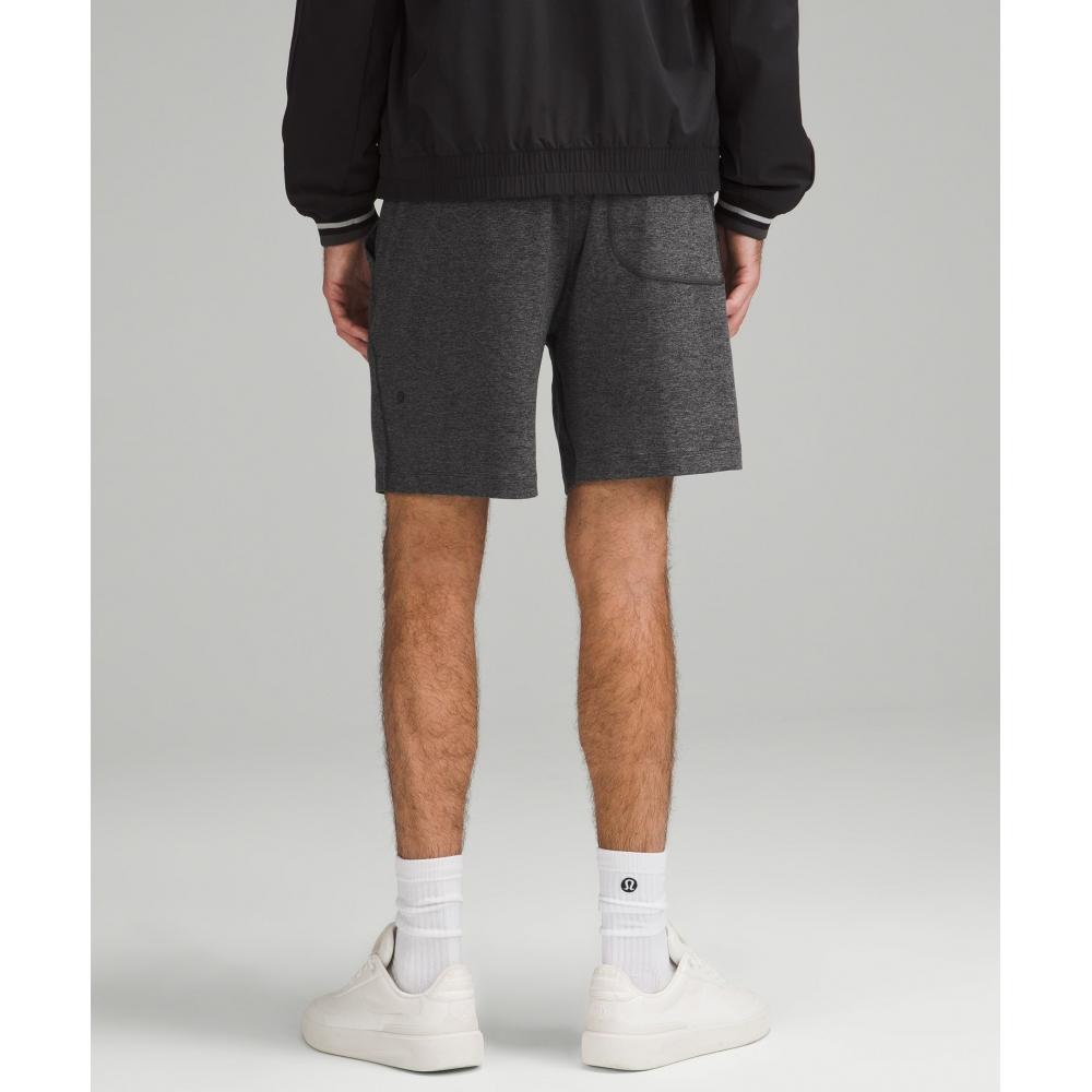 Lululemon Soft Jersey Short 7  Heathered Black Heathered Graphite Grey