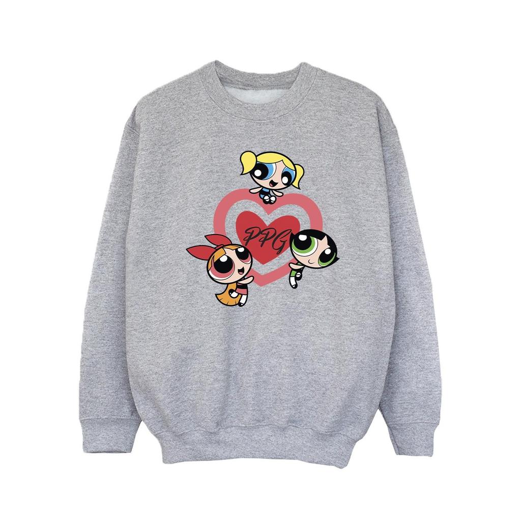 The Powerpuff Girls Girls Double Heart Sweatshirt