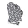 High-Temperature Resistant Cotton-Linen Oven Gloves for Baking and Microwave Use