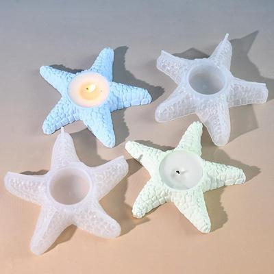 DIY Tropfenkleberform Ozeanserie Seestern Kerzenständer Silikonform Kerze Aromatherapie Gipsform