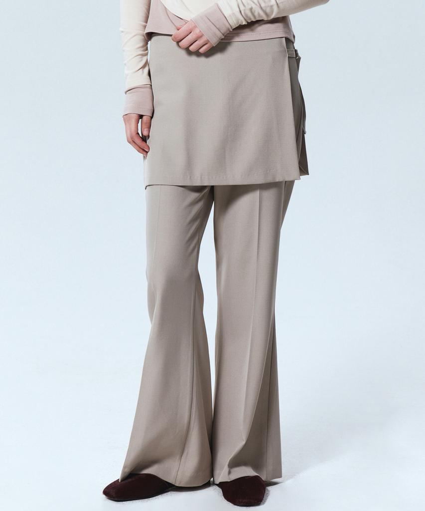 Nigaennikol Bootcut Lagen-Hosenrock_Beige
