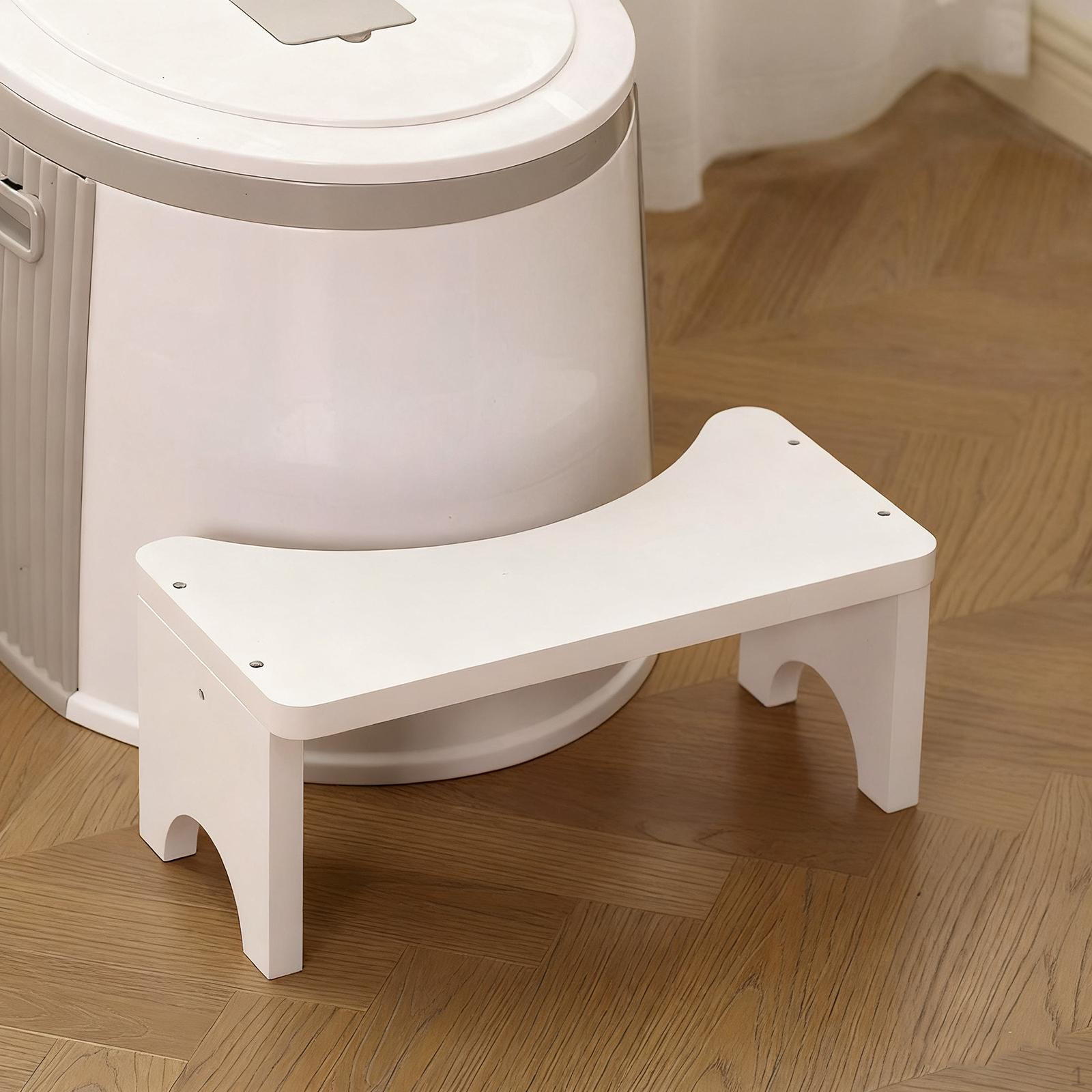 

Туалетний табурет Сходинка для ванної кімнати Багатофункціональна допомога Компактний Портативний Горщик для присідання White