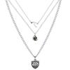 Elegant 3 Layer Women's Short Necklace Enhancing Collarbone Pendant Necklace Alloy Texture for Fashionable Ladies