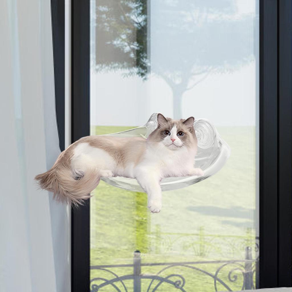 Katzenfensterhängematte Platzsparend Stabil Einfach zu montieren Zubehör Professionell Praktisch Haustiermöbel Ruheablage Schlafplatz