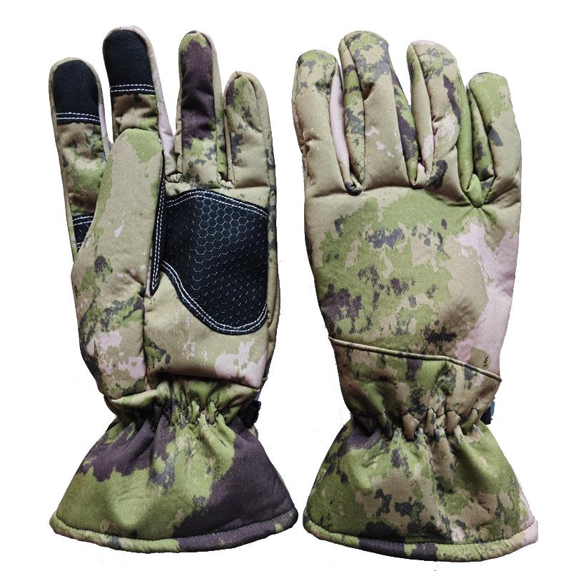 Winter Waterproof Plush Soft Shell Tactical Gloves for Mountaineering, Skiing, and Cycling